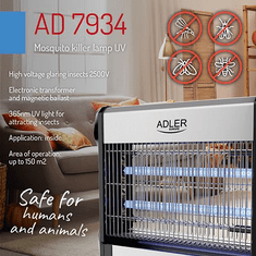 Adler AD 7934 szúnyogirtó UV lámpa (AD 7934)