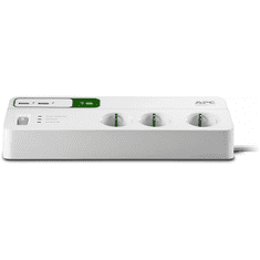 APC SurgeArrest Essential PM6U-GR - 5x Überspannungsschutz + 2x USB mit Ladefunktion (PM6U-GR)