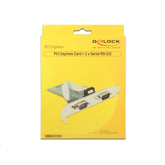 DELOCK 2x Soros port bővítő kártya PCI-E (89555) (89555)