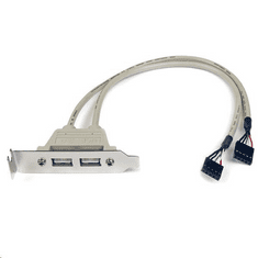 Startech StarTech.com 2x USB 2.0 hátlapi kivezetés (USBPLATELP) (USBPLATELP)