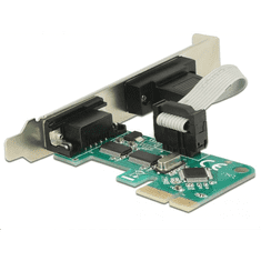 DELOCK 2x Soros port bővítő kártya PCI-E (89918) (89918)