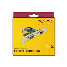 DELOCK 2x Soros port bővítő kártya PCI-E (89918) (89918)