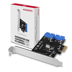AXAGON 4x USB 3.2 Gen1 bővítő kártya PCIe (PCEU-034VL) (PCEU-034VL)