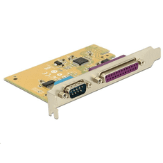 DELOCK 1x Soros 1x Párhuzamos port bővítő kártya PCIe (89446) (89446)