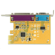 DELOCK 1x Soros 1x Párhuzamos port bővítő kártya PCIe (89446) (89446)