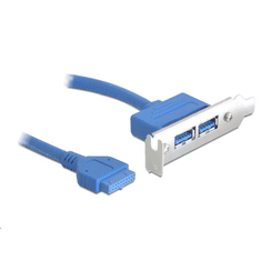 DELOCK 2x USB 3.0 hátlapi kivezetés (82976) (82976)