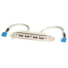 Startech StarTech.com 4x USB 2.0 hátlapi kivezetés (USBPLATE4) (USBPLATE4)