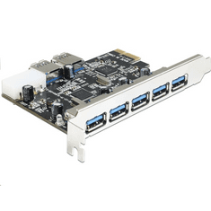 DELOCK 5+2x USB 3.0 bővítő kártya PCI-E (89355) (89355)