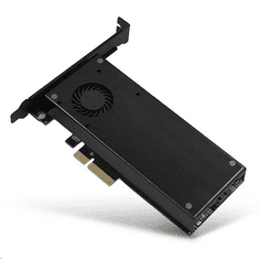 AXAGON PCIE NVME+NGFF M.2 SSD adapter fekete (PCEM2-DC) (PCEM2-DC)