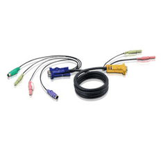 Aten PS/2 KVM Cable 2L-5303P - KVM/KVM - 3 m - with 3-in-1 SPHD and Audio (2L-5303P)