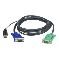 Aten Micro-Lite 2L-5203U - keyboard / video / mouse (KVM) cable - 3 m (2L-5203U)
