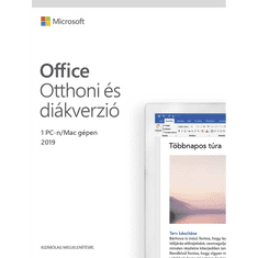 Microsoft Office 2019 HUN Home & Student Medialess P6 irodai szoftver (79G-05155) (79G-05155)