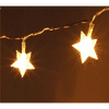 Csillag alakú fix fényű/6m/meleg fehér/40db LED-es/3xAA elemes fénydekoráció (152-03) (152-03)