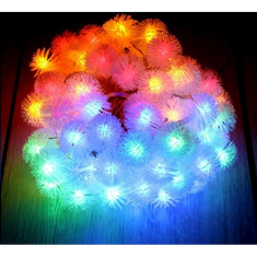 Iris Zúzmara alakú 3cm/5m/több színű/50db LED-es/3xAA elemes fénydekoráció (314-09) (314-09)