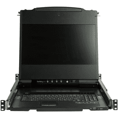 Startech Startech.com 17" HD Rackmount KVM Console fekete (RKCOND17HD) (RKCOND17HD)