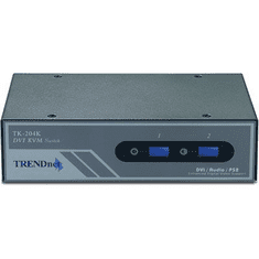 TRENDNET KVM Switch 2PC DVI/USB Audio (TK-204UK) (TK-204UK)