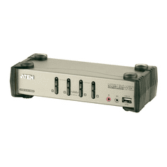 Aten KVM Switch 4PC USB + kábelkészlet + audio (CS1734B) (CS1734B)