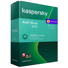 Kaspersky Antivirus - 3 eszköz / 1 év KL1171B5CFS-20SL elektronikus licensz