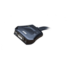 Aten CS22D 2-Port USB DVI Cable KVM Switch with Remote Port Selector (CS22D)