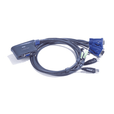 Aten KVM Switch USB VGA + Audio, 2 port - CS62U (CS62U-A7)