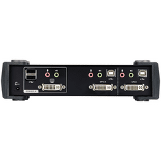 Aten KVM Switch USB DVI + Audio, 2 port - CS1762A (CS1762A-AT-G)