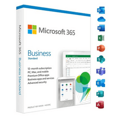 Microsoft 365 Business Standard Hungarian EuroZone 1 év / 1 felhasználó Medialess P8 (KLQ-00677)