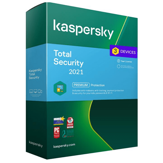 Kaspersky Total Security - 3 eszköz / 2 év KL1949OCCDS elektronikus játék licensz