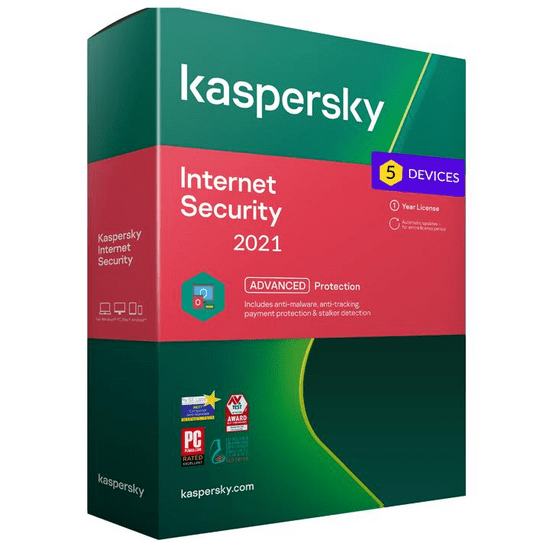 Kaspersky Internet Security - 5 eszköz / 1 év KL1939OCEFR elektronikus játék licensz