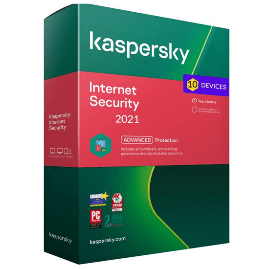 Kaspersky Internet Security - 10 eszköz / 2 év elektronikus játék licensz