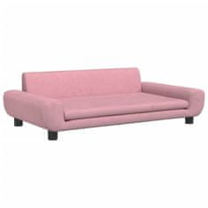 Vidaxl rózsaszín bársony gyerek kanapé 100 x 54 x 33 cm 3196382