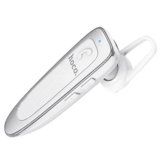 Hoco Bluetooth fülhallgató, v5.0, Multipoint, funkció gomb, hangerő szabályzó, E60 Brightness, fehér (128809)