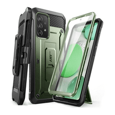 SUPCASE Samsung Galaxy A53 5G SM-A536U, Műanyag hátlap védőtok + képernyővédő, közepesen ütésálló, telefontartó gyűrű, kitámasztóval, övre fűzhető, Unicorn Beetle Pro, sötétzöld (RS129124)