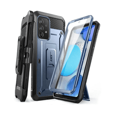 SUPCASE Samsung Galaxy A53 5G SM-A536U, Műanyag hátlap védőtok + képernyővédő, közepesen ütésálló, telefontartó gyűrű, kitámasztóval, övre fűzhető, Unicorn Beetle Pro, sötétkék (RS129120)