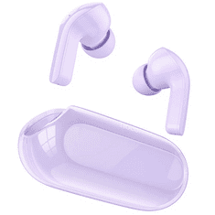 Hoco Bluetooth sztereó fülhallgató, v5.3, TWS, töltőtok, zajszűrővel, érintés vezérlés, LED-es kijelző, EW39, lila (137661)
