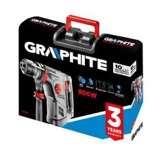 Graphite 58G858 Fúrókalapács vésőfunkcióval SDS+ 900 W + tartozékok és koffer (58G858)