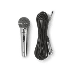 Nedis MPWD45GY vezetékes mikrofon ezüst (MPWD45GY)