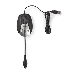 Nedis asztali talpas USB mikrofon fekete-szürke (MICDU100BK) (MICDU100BK)