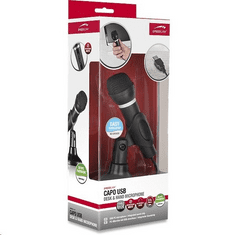 SPEED-LINK SL-800002-BK CAPO USB asztali / kézi mikrofon fekete (SL-800002-BK)