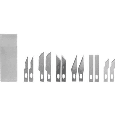 Toolcraft Tapétavágó tartalék penge 39.4 mm, 37 mm, 36.5 mm, 35.7 mm, 35.3 mm, 31 mm Acél Ezüst (1543988)
