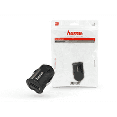 Hama szivargyújtó töltő adapter USB-A bemenettel - 12W - Picco Car Charger - fekete (178382)
