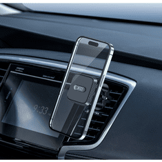 XO univerzális szellőzőrácsba illeszthető mágneses autós tartó - C123 Magnetic Suction Phone Holder - fekete (TF-0229)