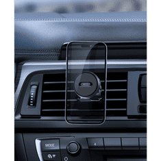 XO univerzális szellőzőrácsba illeszthető mágneses autós tartó - C122 Magnetic Suction Phone Holder - fekete (TF-0228)