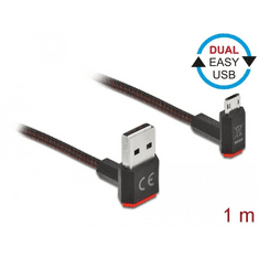DELOCK 85266 USB-A -> USB micro-B kábel 1m fekete (de85266)