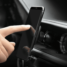 Hoco Univerzális szellőzőrácsba illeszthető mágneses PDA/GSM autós tartó - CA23 Lotto Series Magnetic Air Outlet Holder - fekete (HOC0158)
