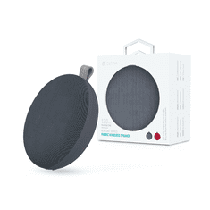 Devia vezeték nélküli bluetooth hangszóró - Devia Kintone Series Fabric Speaker - szürke
