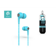 Devia univerzális sztereó felvevős fülhallgató - 3,5 mm jack - Kintone V2 In-Ear Wired Earphones - kék (ST325595)