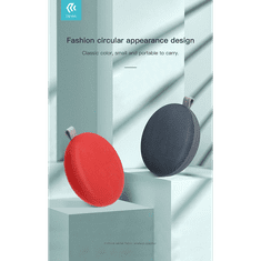 Devia vezeték nélküli bluetooth hangszóró - Devia Kintone Series Fabric Speaker - szürke