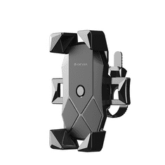 Devia univerzális kerékpárra / motorkerékpárra szerelhető telefontartó 4,7-7.0" méretű készülékekhez - Voyager Series Motorcycle Bicycle Phone Holder - fekete (ST351778)