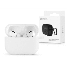 Devia szilikon tok AirPods Pro2 fülhallgatóhoz - Silicone Case Suit For AirPods Pro2 - fehér (ST378577)