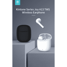 Devia TWS Bluetooth sztereó headset v5.1 + töltőtok - Devia Joy A13 Series True Wireless Earphones with Charging Case - fekete